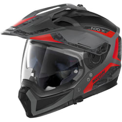 Nolan N70-2 X Torpedo 2023 N-Com Casque, gris-rouge, taille S pour Hommes