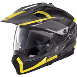 Nolan N70-2 X Earthquake 2023 N-Com Casque, gris-jaune, taille XS pour Hommes