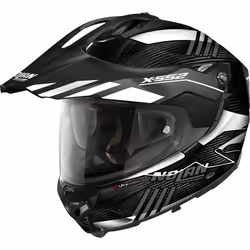 Nolan X-552 Ultra Carbon Wingsuit N-Com Casque, noir-blanc, taille L pour Hommes