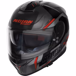 Nolan N80-8 Wanted N-Com Casque, noir-gris, taille XS pour Hommes