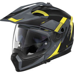 Nolan N70-2 X 06 Skyfall N-Com Casque, noir-gris-jaune, taille XS pour Hommes