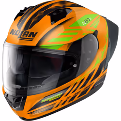 Nolan N60-6 Sport Hotfoot Casque, noir-orange, taille S pour Hommes