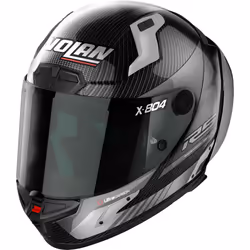 Nolan X-804 RS Ultra Carbon Hot Lap Casque, noir-gris, taille XL pour Hommes