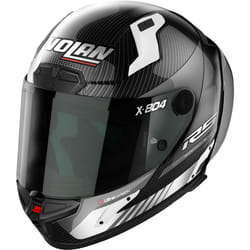 Nolan X-804 RS Ultra Carbon Hot Lap Casque, noir-blanc, taille 2XL pour Hommes