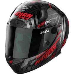 Nolan X-804 RS Ultra Carbon Spectre Casque, noir-gris-rouge, taille XS pour Hommes