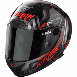 Nolan X-804 RS Ultra Carbon Spectre Casque, noir-gris-rouge, taille XS pour Hommes