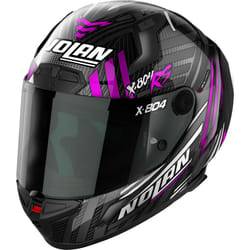 Nolan X-804 RS Ultra Carbon Spectre Casque, noir-pourpre-argent, taille L pour Hommes