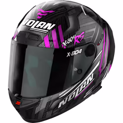 Nolan X-804 RS Ultra Carbon Spectre Casque, noir-pourpre-argent, taille L pour Hommes