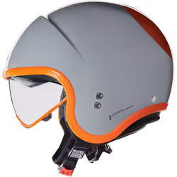 Nolan N21 06 Ocio Casque jet, gris-orange, taille L pour Hommes