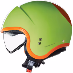 Nolan N21 06 Ocio Casque jet, vert-orange, taille S pour Hommes