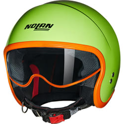 Nolan N21 06 Ocio Casque jet, vert-orange, taille M pour Hommes