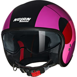Nolan N21 06 Bicromo Casque jet, noir-rouge-pourpre, taille XL pour Hommes