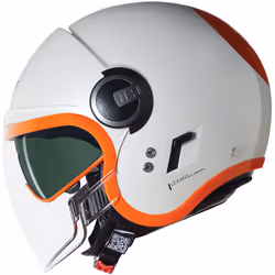 Nolan N21 Visor 06 Ocio Casque jet, orange-argent, taille M pour Hommes