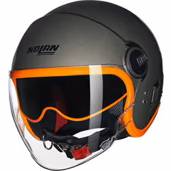 Nolan N21 Visor 06 Ocio Casque jet, orange-brun, taille XS pour Hommes