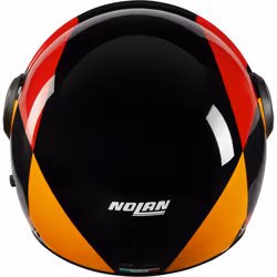 Nolan N21 Visor 06 Bicromo Casque jet, noir-rouge-orange, taille XL pour Hommes