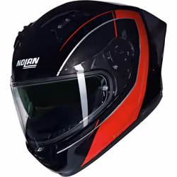Nolan N60-6 Sport Mesmerico Casque, noir-rouge, taille M pour Hommes
