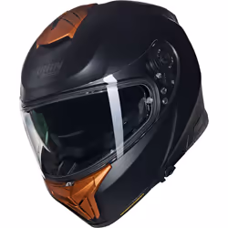 Nolan N80-8 Classico Nobile N-Com Casque, noir-brun-beige, taille L pour Hommes