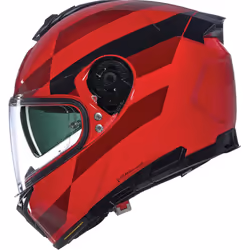 Nolan N80-8 Alfiere N-Com Casque, noir-rouge, taille M pour Hommes