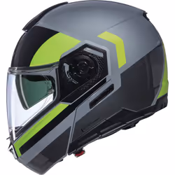 Nolan N90-3 06 Roboto N-Com Casque, noir-gris-vert, taille M pour Hommes
