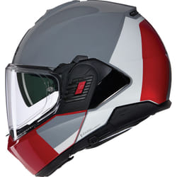 Nolan N120-1 Grafo N-Com Casque, noir-gris-orange, taille M pour Hommes