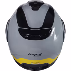 Nolan N100-6 Incognito N-Com Casque, noir-gris-jaune, taille M pour Hommes