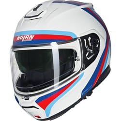 Nolan N100-6 Assoluto N-Com Casque, blanc-rouge-bleu, taille XL pour Hommes
