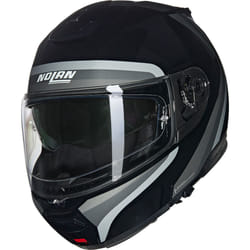 Nolan N100-6 Assoluto N-Com Casque, noir-blanc-argent, taille M pour Hommes