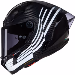 Nolan X-804 RS Ultra Carbon Ala Casque, noir-blanc, taille L pour Hommes