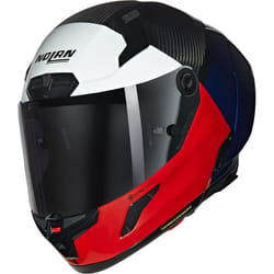 Nolan X-804 RS Ultra Carbon Blocco Casque, rouge-bleu, taille M pour Hommes