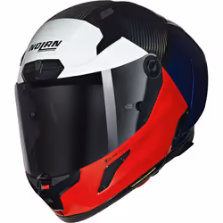 Nolan X-804 RS Ultra Carbon Blocco Casque, rouge-bleu, taille L pour Hommes