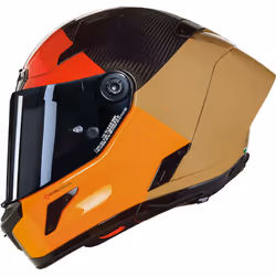 Nolan X-804 RS Ultra Carbon Blocco Casque, rouge-orange-beige, taille S pour Hommes