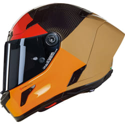 Nolan X-804 RS Ultra Carbon Blocco Casque, rouge-orange-beige, taille S pour Hommes