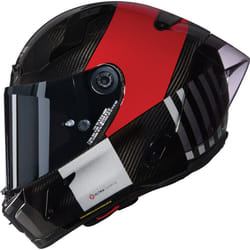 Nolan X-804 RS Ultra Carbon Combo Gara Casque, noir-rouge, taille XL pour Hommes