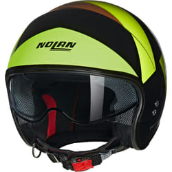 Nolan N21 06 Tangente Casque jet, noir-vert-brun, taille M pour Hommes