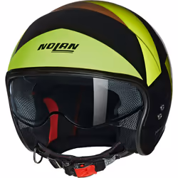 Nolan N21 06 Tangente Casque jet, noir-vert-brun, taille M pour Hommes