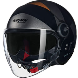 Nolan N21 Visor 06 Tangente Casque jet, noir-gris-brun, taille XL pour Hommes