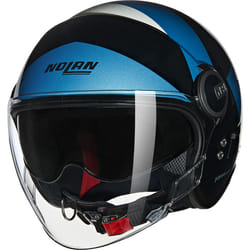 Nolan N21 Visor 06 Tangente Casque jet, noir-bleu-argent, taille L pour Hommes