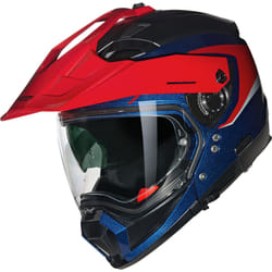 Nolan N70-2X 06 Convinto N-Com Casque de motocross, blanc-rouge-bleu, taille S pour Hommes