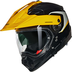 Nolan N70-2X 06 Convinto N-Com Casque de motocross, noir-gris-jaune, taille M pour Hommes
