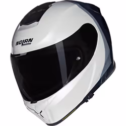 Nolan N80-8 Verniciatura Speciale N-Com Casque, noir-blanc-beige, taille L pour Hommes