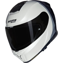 Nolan N80-8 Verniciatura Speciale N-Com Casque, noir-blanc-beige, taille S pour Hommes