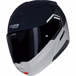 Nolan N90-3 06 Verniciatura Speciale N-Com Casque, noir-blanc-beige, taille M pour Hommes