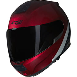 Nolan N100-6 Verniciatura Speciale N-Com Casque, noir-rouge, taille S pour Hommes