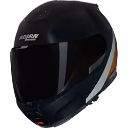 Nolan N100-6 Verniciatura Speciale N-Com Casque, noir-brun-beige, taille L pour Hommes