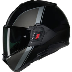 Nolan N120-1 Verniciatura Speciale N-Com Casque, noir-gris-argent, taille XL pour Hommes