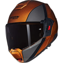 Nolan N120-1 Verniciatura Speciale N-Com Casque, noir-brun-beige, taille L pour Hommes