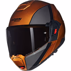 Nolan N120-1 Verniciatura Speciale N-Com Casque, noir-brun-beige, taille XS pour Hommes