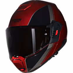 Nolan N120-1 Verniciatura Speciale N-Com Casque, noir-rouge, taille L pour Hommes