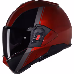 Nolan N120-1 Verniciatura Speciale N-Com Casque, noir-rouge, taille L pour Hommes
