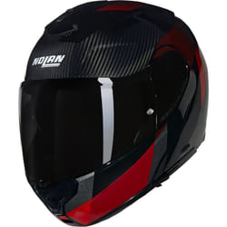 Nolan X-1005 Ultra Carbon Sportivo N-Com Casque, noir-rouge, taille S pour Hommes